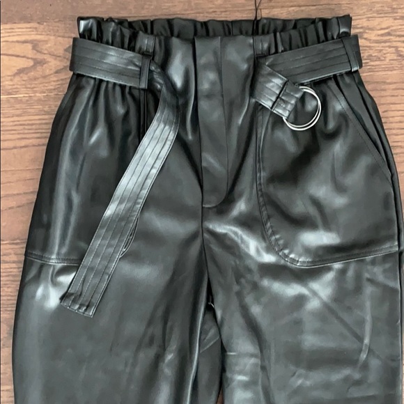 NWT VEGAN LEATHER PANTS - Picture 2 of 6